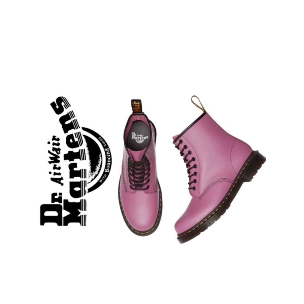 NWT Dr. Martens 1460 Y Muted Purple Romario Leather Boots Sz 5/6